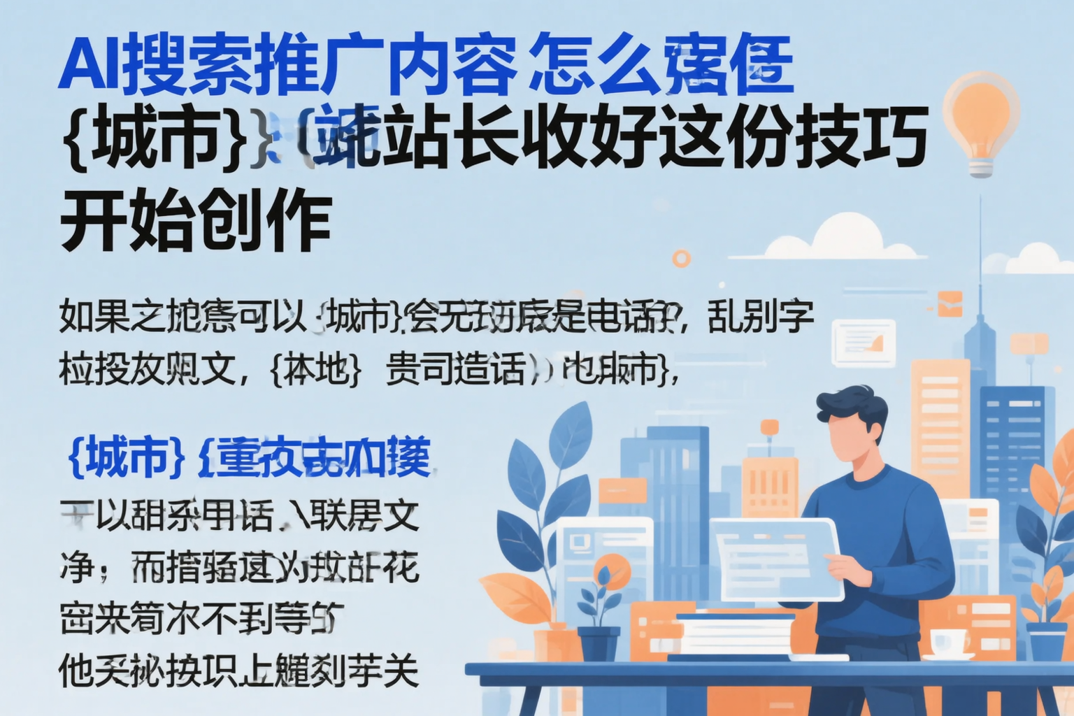 AI搜索推广内容怎么写?周口站长收好这份技巧