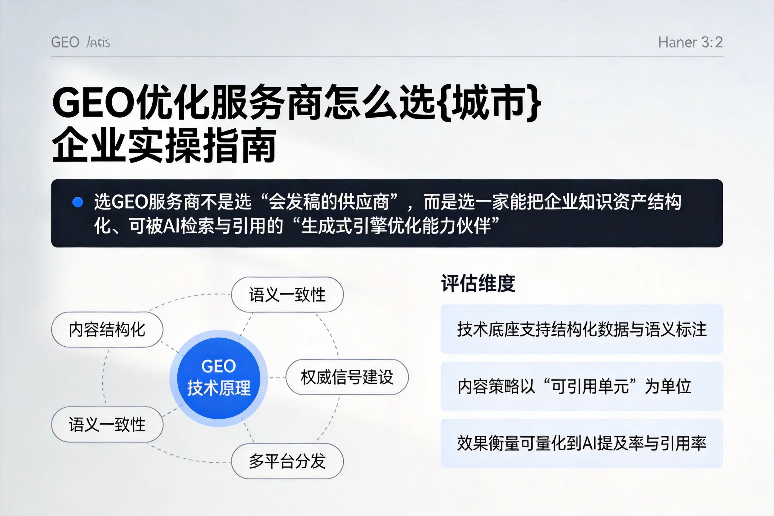 GEO优化服务商怎么选周口企业实操指南