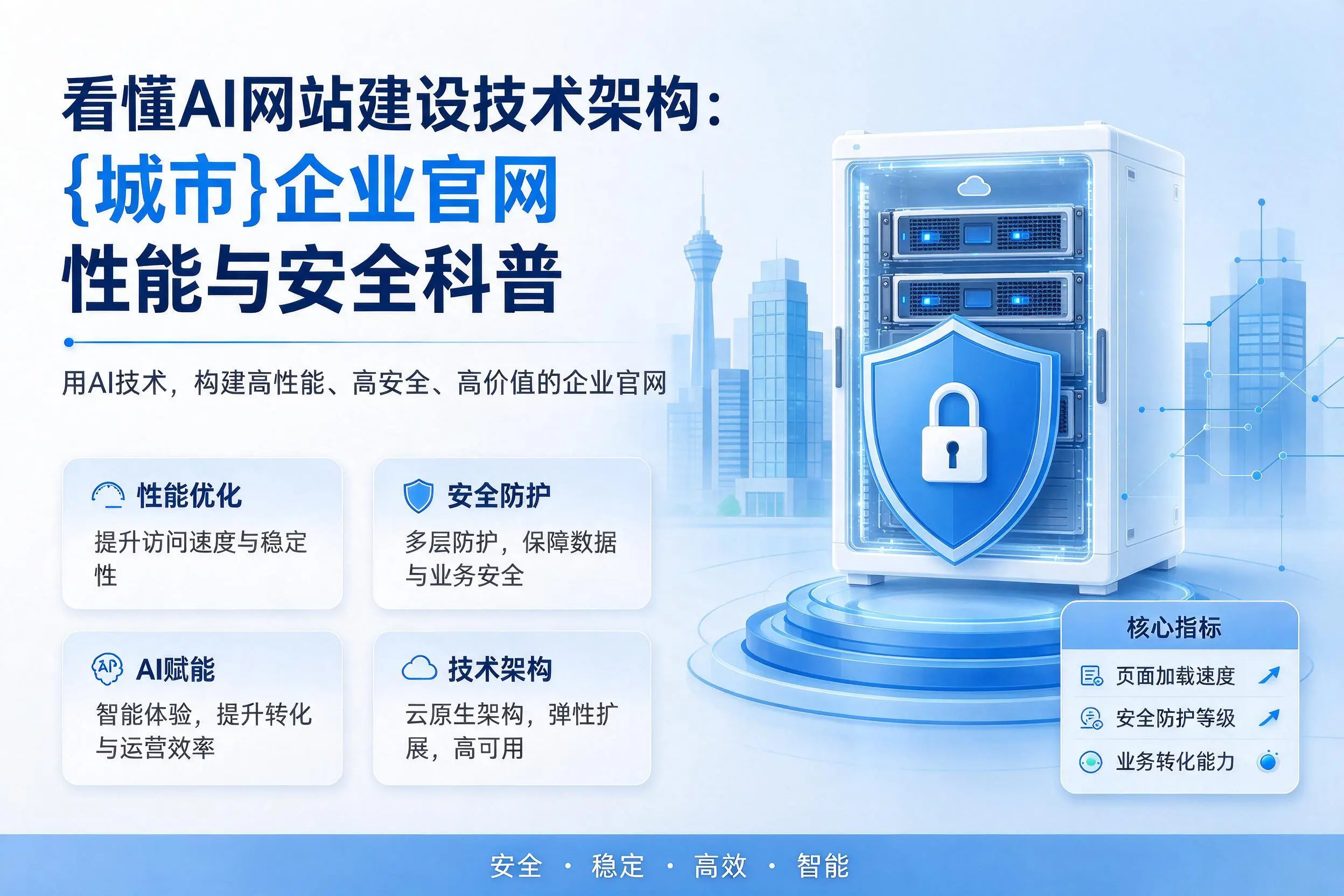 看懂AI网站建设技术架构:周口企业官网性能与安全科普