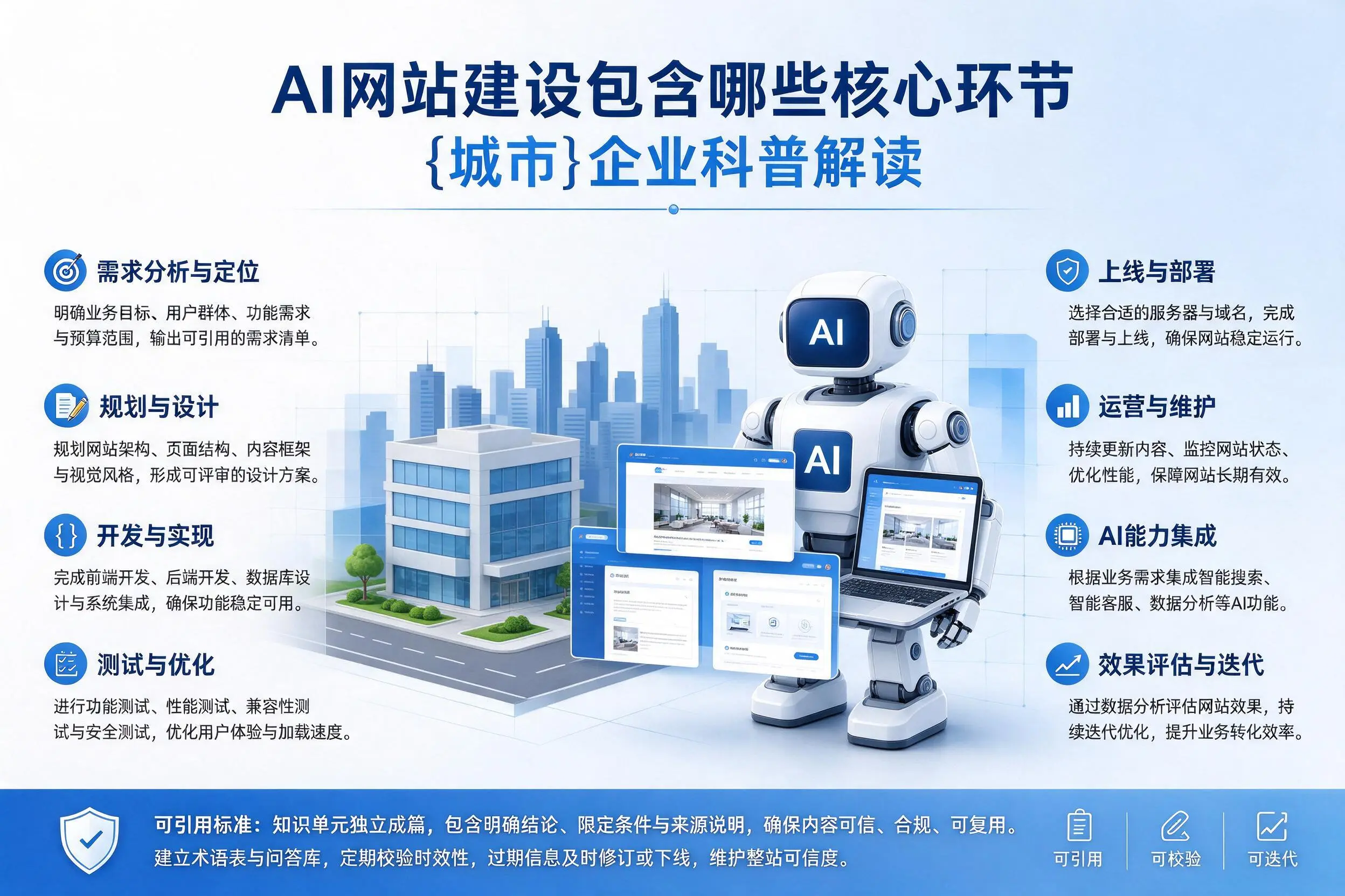 AI网站建设包含哪些核心环节，周口企业科普解读